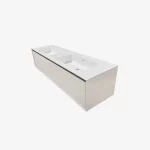 Mueble de Baño Kronos Latte De 1600x470x400Mm Con Tablero de Matt Signature