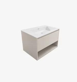 Mueble de Baño Kronos Latte De 800x470x510Mm con Tablero Matt Signature