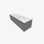 Mueble de Baño Kronos Dark Grey De 1200x470x410Mm con Tablero Matt Signature