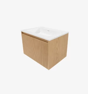 Mueble de Baño Alpha Roble De 600x470x470Mm con Tablero Matt Signature