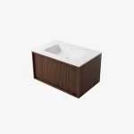 Mueble de Baño Strattos Nogal De 750x480x417Mm con Tablero Matt Signature