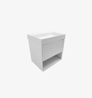 Mueble de Baño Kronos Blanco De 600x460x623Mm con Tablero Matt Signature