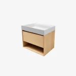Mueble de Baño Kronos Roble De 600x460x623Mm con Tablero Matt Ferretti Signature