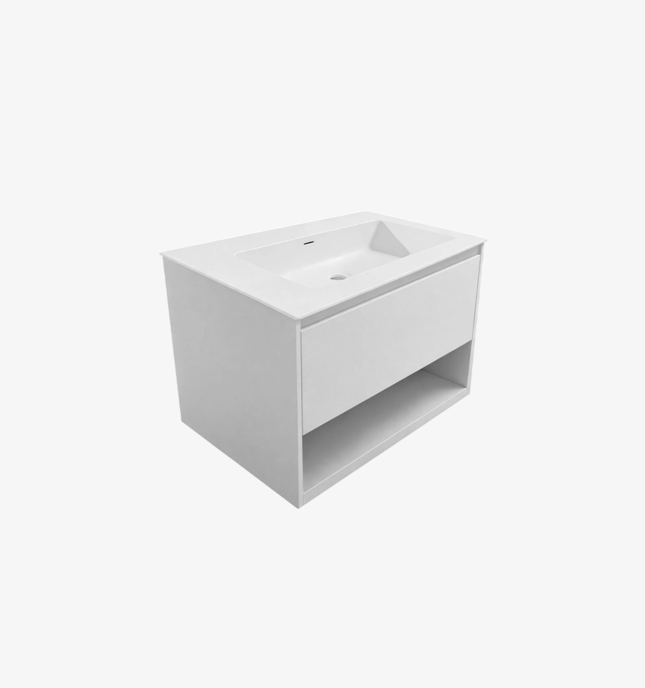 FA12866-mueble-1 Mueble de Baño Kronos Blanco De 800x470x510Mm con Tablero Matt Signature - Image 1