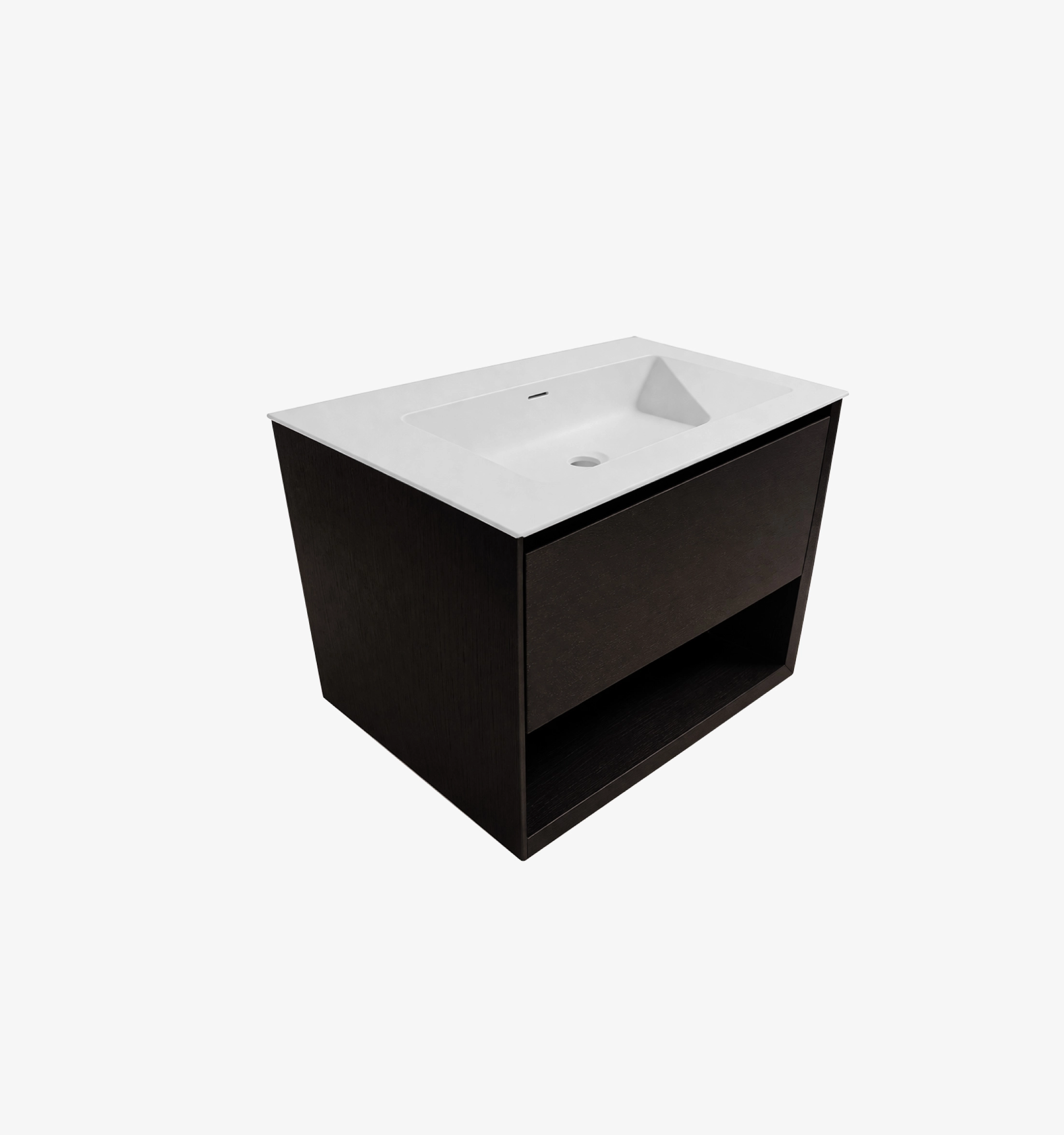 FA12868-mueble-1 Mueble de Baño Kronos Dark Oak De 800x470x510Mm con Tablero Matt Signature - Image 1