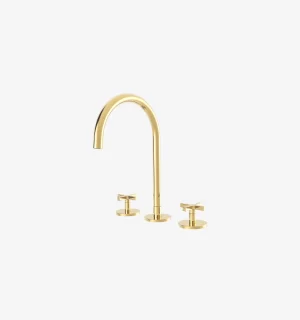 Cross Lavatorio de 8" al Mueble Dorado Brillante Ferretti
