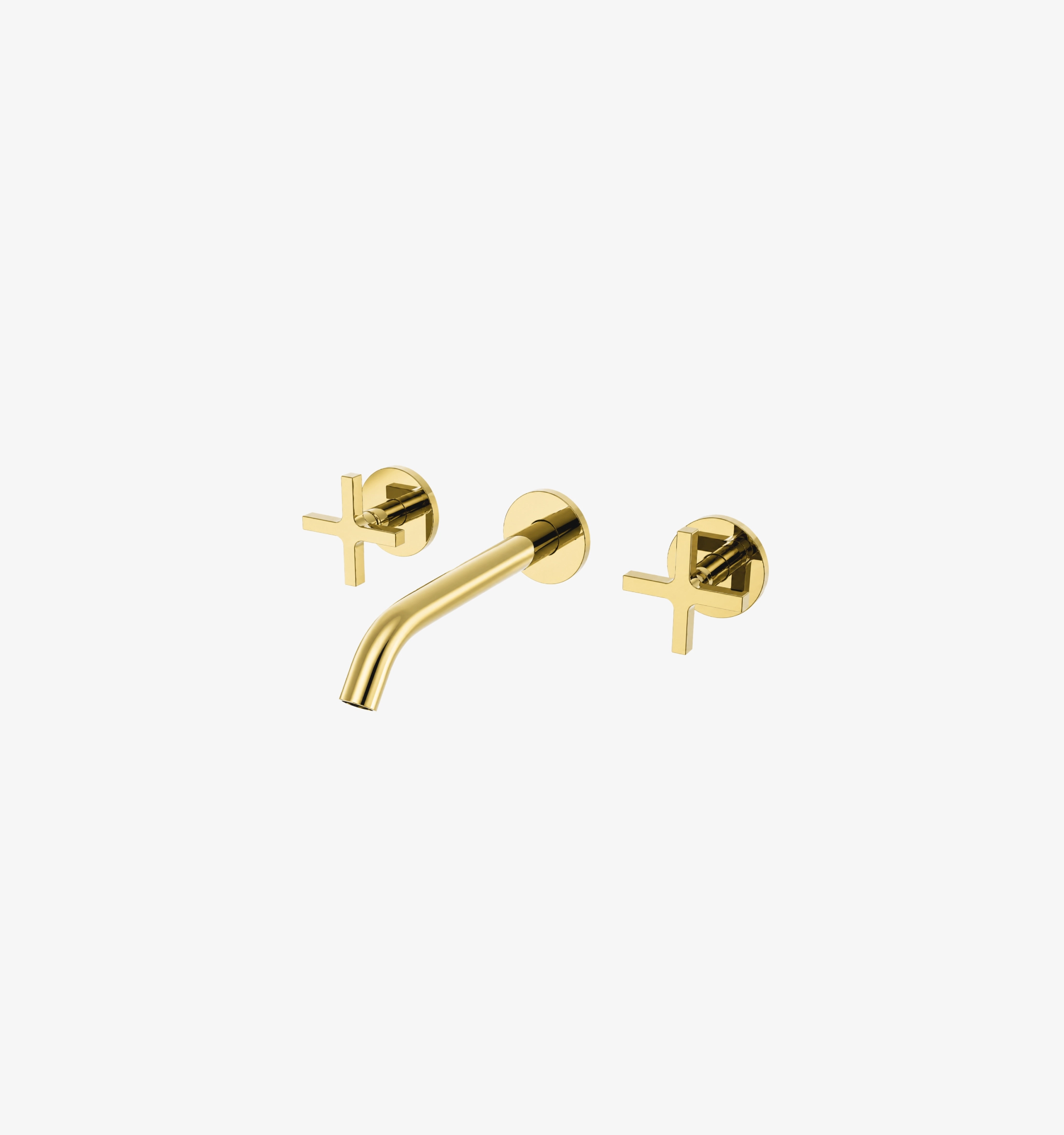 FA5171-griferia-1 Cross Lavatorio de 8" a la Pared Dorado Brillante Ferretti - Image 1
