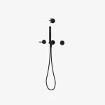 Axis Mezcladora de Ducha Con Desviador y Ducha de Mano Negro Mate Ferretti