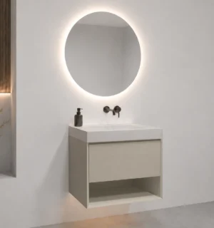 Mueble de Baño Kronos Latte De 600x460x623Mm con Tablero Matt Signature