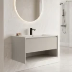 Mueble de Baño Kronos Latte De 800x470x510Mm con Tablero Matt Signature