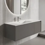 Mueble de Baño Kronos Dark Grey De 1200x470x410Mm con Tablero Matt Signature