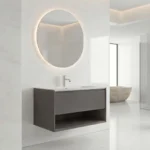 Mueble de Baño Kronos Dark Grey De 800x470x510Mm con Tablero Matt Signature