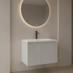 Mueble de Baño Alpha Cappuccino De 600x470x470Mm con Tablero Matt Signature