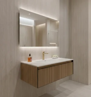 Mueble de Baño Palladio Roble De 1000x480x337Mm con Tablero Matt Signature