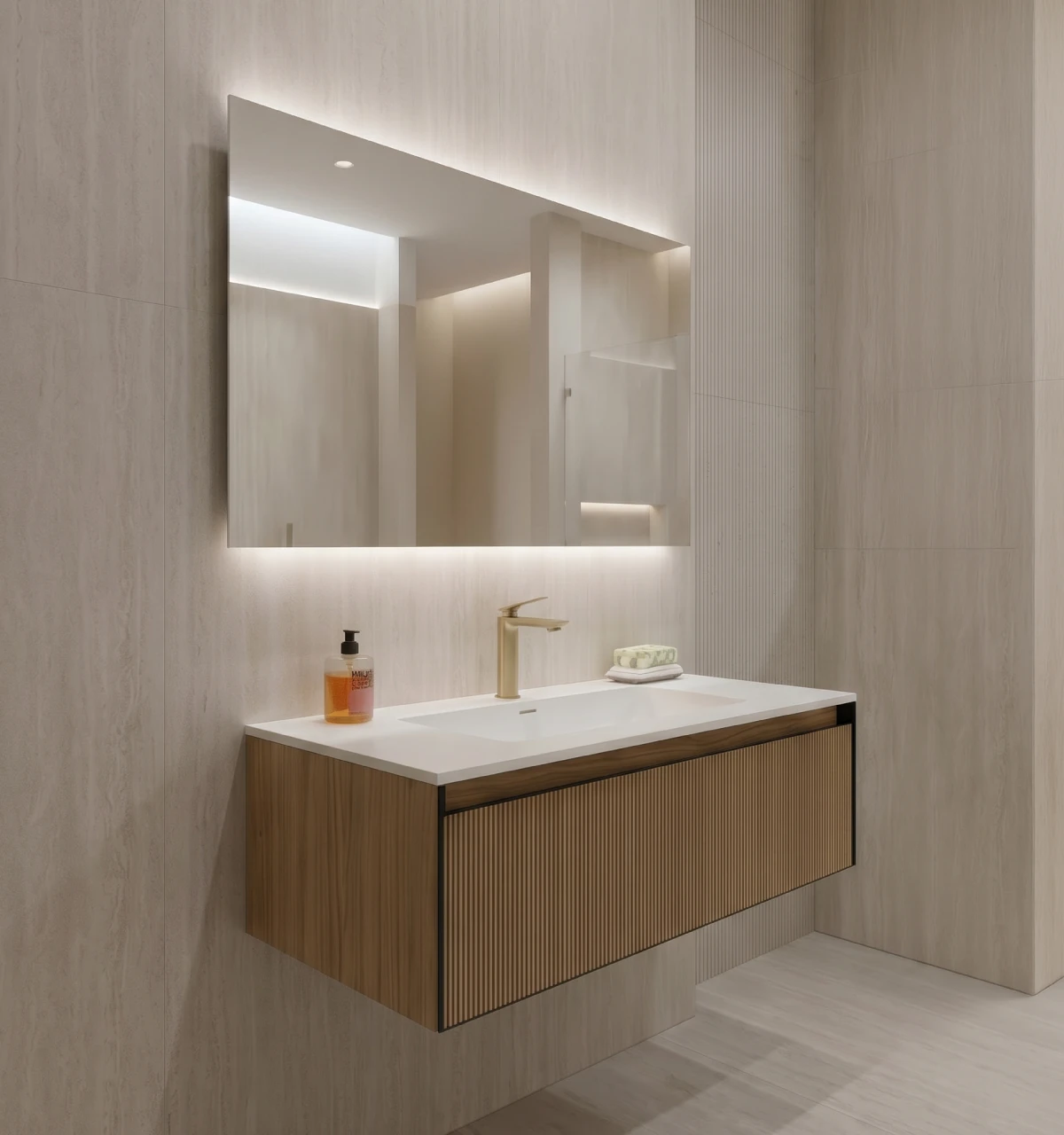 portada-mueble-FA12861 Mueble de Baño Palladio Roble De 1000x480x337Mm con Tablero Matt Signature - Image 1