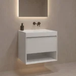 Mueble de Baño Kronos Blanco De 600x460x623Mm con Tablero Matt Signature