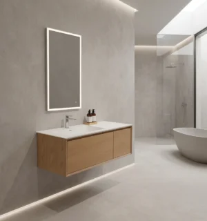 Mueble de Baño Kronos Roble De 1200x470x410Mm con Tablero Matt Signature