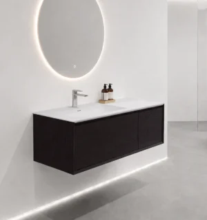 Mueble de Baño Kronos Dark Oak De 1200x470x410Mm con Tablero Matt Signature